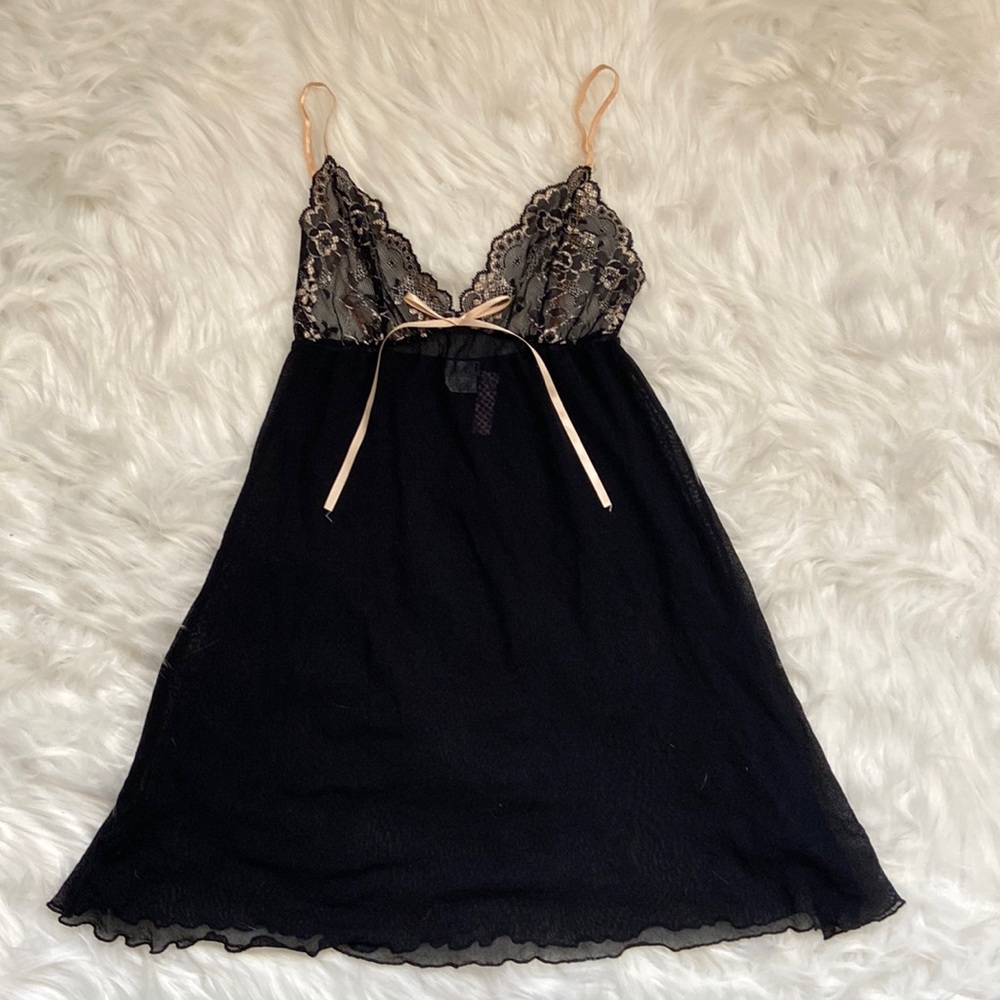 Sleepwear by Eberjoy. 90% nylon and 10% spandex